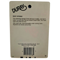 VINTAGE *NEW* Duray Red Body Sponge USA