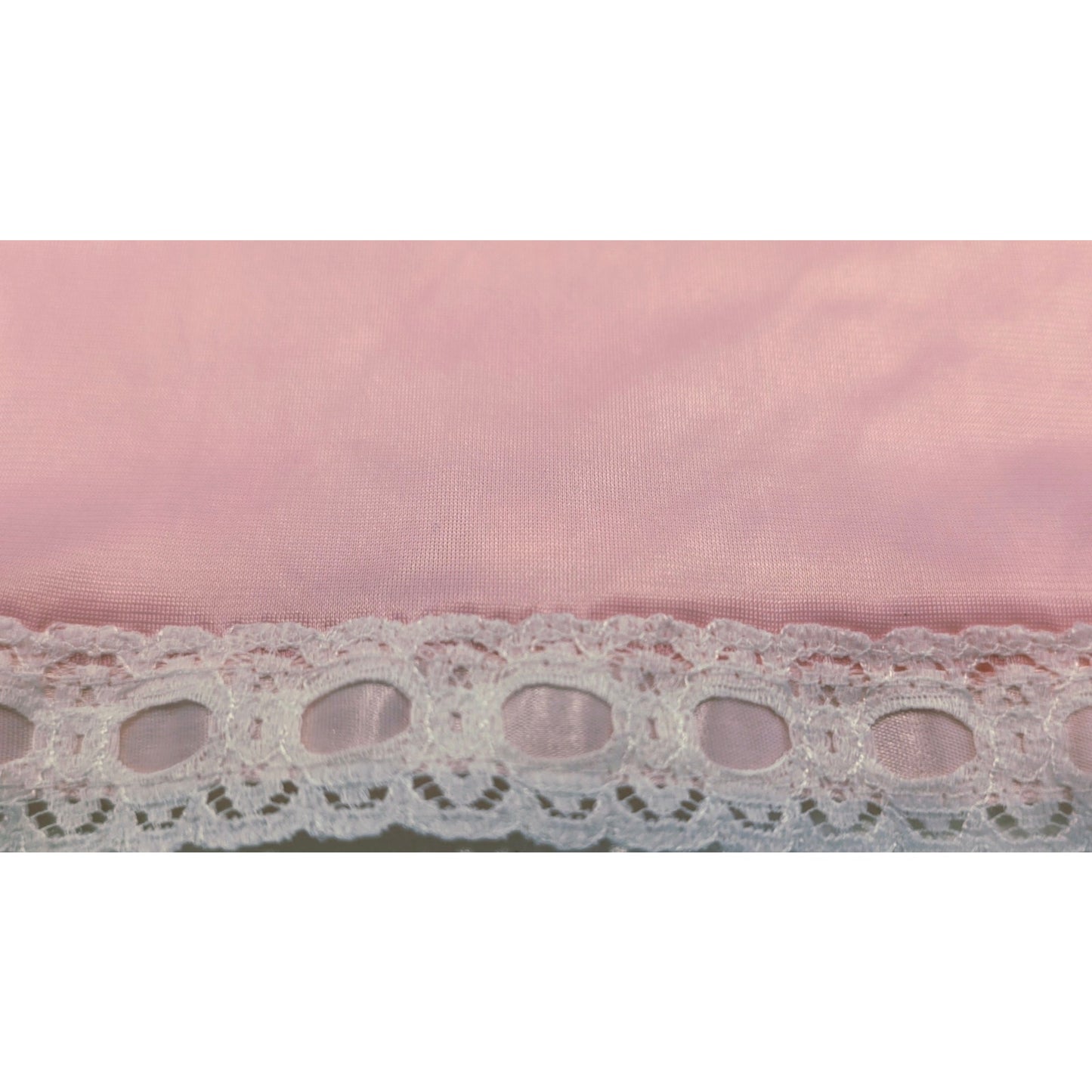 VINTAGE *NEW* 1960's Kayser Pink Slip  with White Lace Trim 100% Nylon Size 34