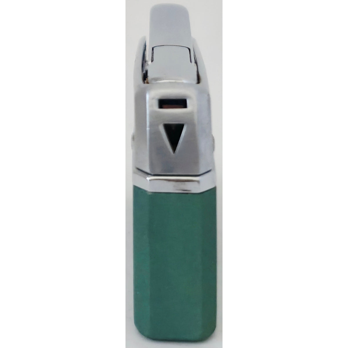 VINTAGE *NEW* 1960's Galaxie Green and Silver Butane Lighter Japan