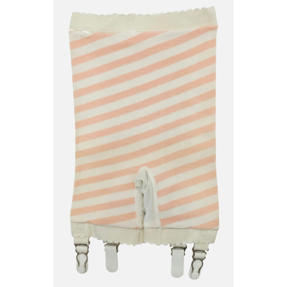 VINTAGE *NEW* 1960's Ban-Lon Women's Pink & White Striped Girdle w/Garter Size S