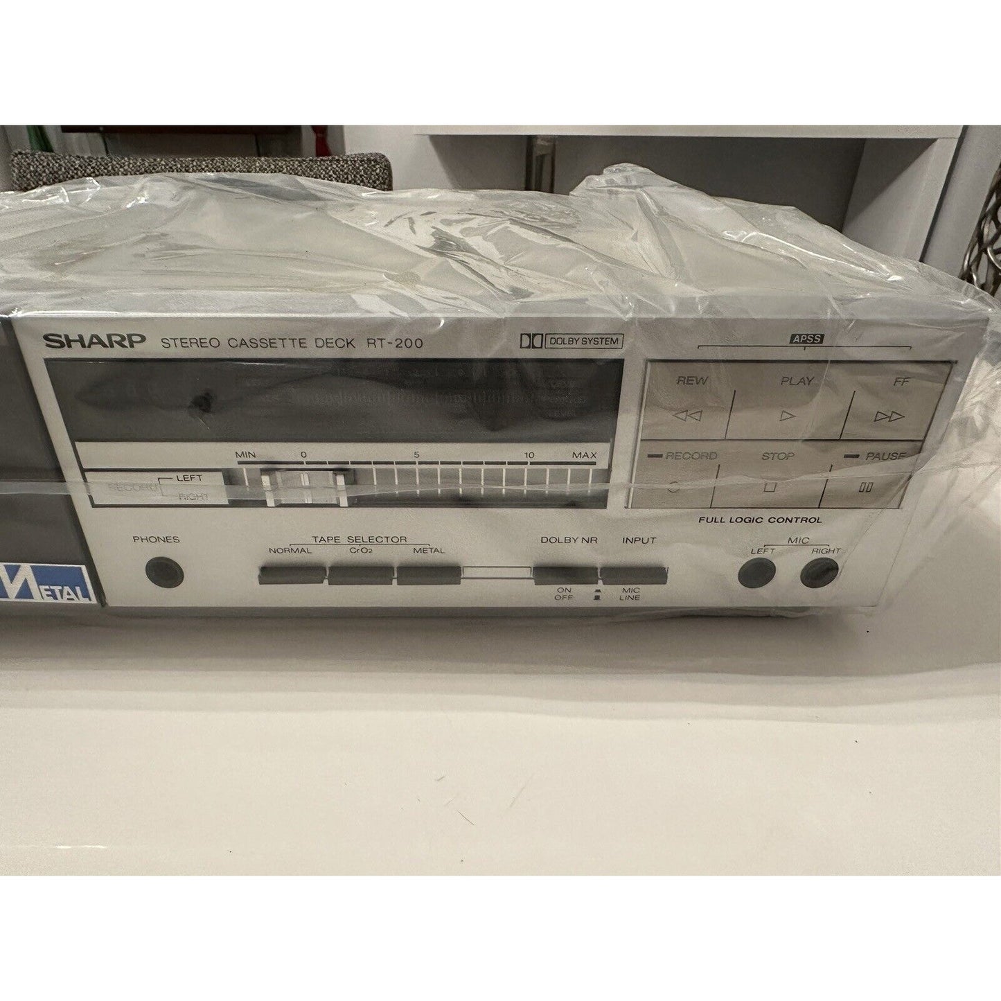 VINTAGE *NEW* 1980's Sharp RT-200 Stereo Cassette Tape Deck Made in Japan