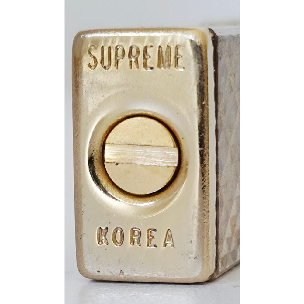VINTAGE *NEW* 1960's Gold Textured Lighter in Original Box by Supreme USA