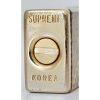 VINTAGE *NEW* 1960's Gold Textured Lighter in Original Box by Supreme USA