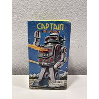 VINTAGE *NEW* Classic 5.5" Captain the Robot / Tin Wind-Up Toy