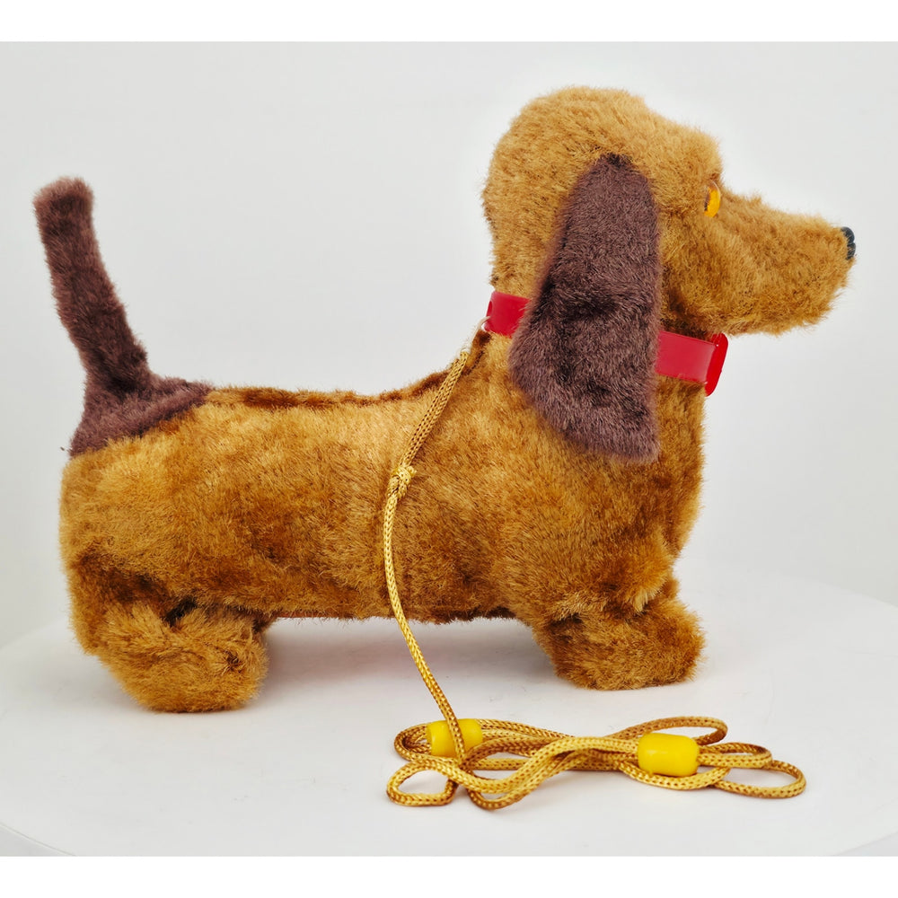VINTAGE *NEW* 1960's Dachshund Leashed Walking Barking Collared Dog