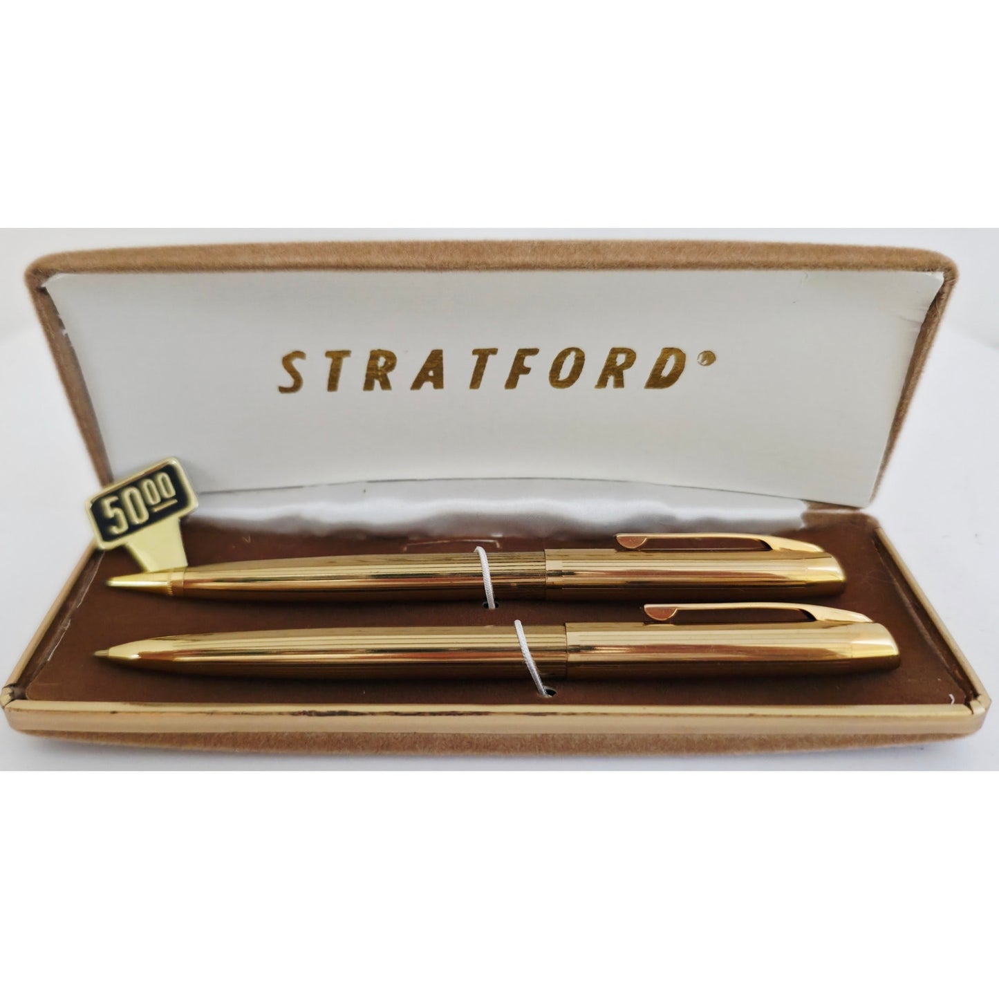 VINTAGE *NEW* 1970's Stratford Gold Pens Set of 2 per Case (6 Total)