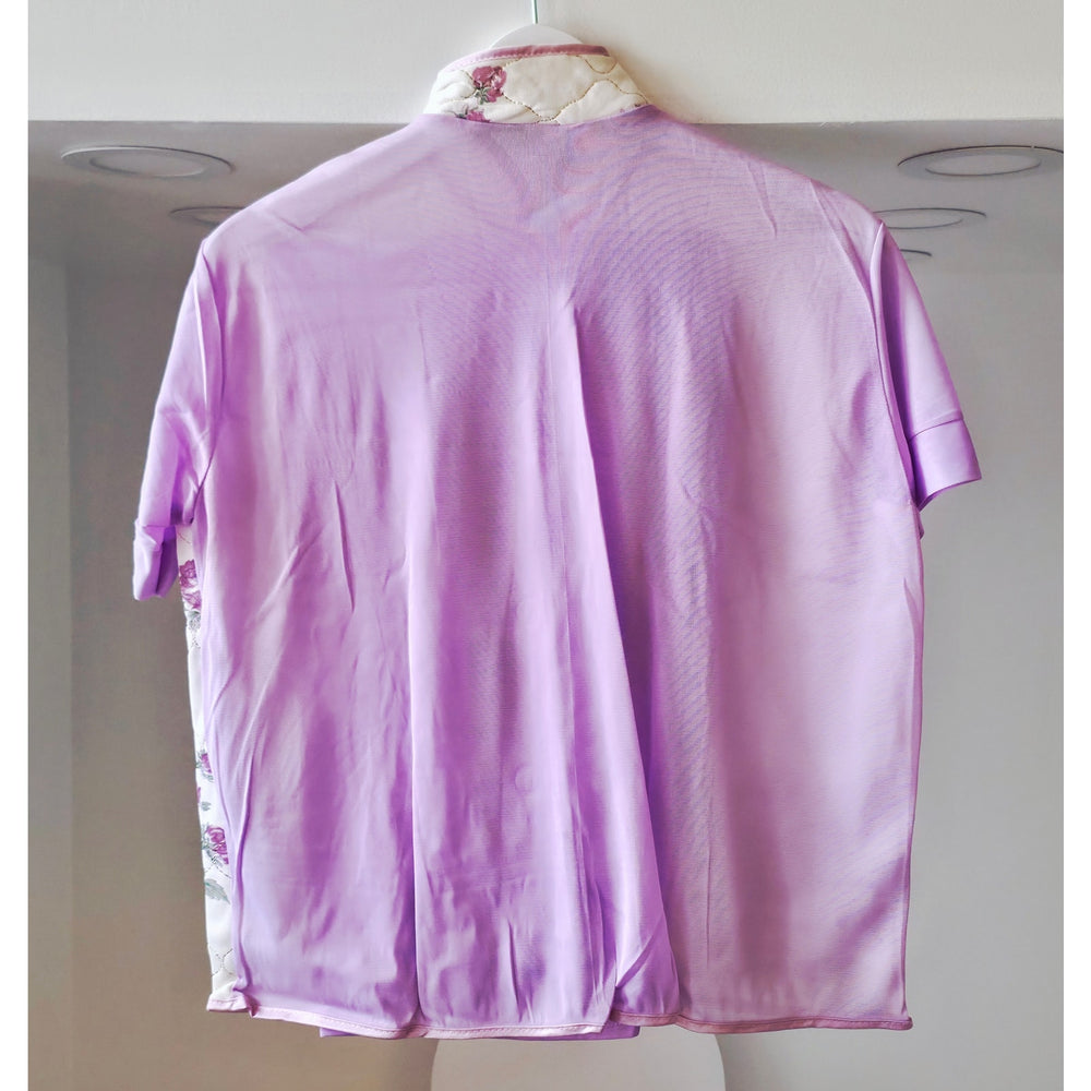VINTAGE *NEW* 1960's ILGWU Women's Sleepwear Purple/Cream 2 Piece Size 40