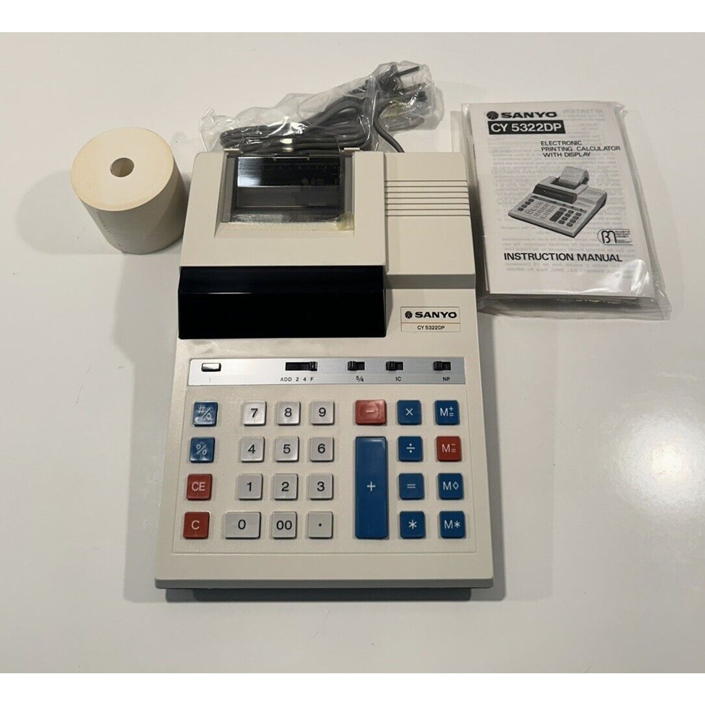 VINTAGE *NEW* Sanyo CY-5322DP Electronic Printing Calculator