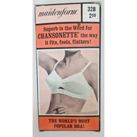 VINTAGE *NEW* 1970's Maidenform P2139 Tricolastic Lace Stretch White Bra 32 B Set of 3