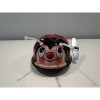 VINTAGE *NEW* 60's K Lady Bug Wind-Up Metal Toy Japan