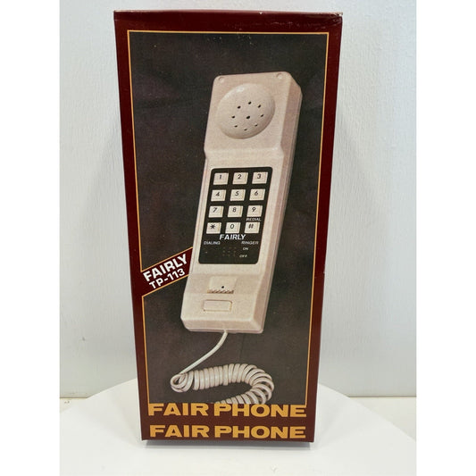 VINTAGE *NEW* 1970's Fair Phone TP-113 Corded White Telephone