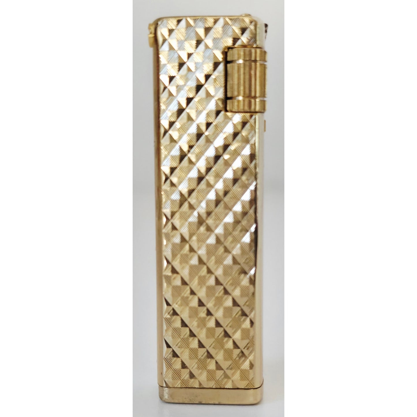 VINTAGE *NEW* 1960's Thin Gold Textured Lighter in Original Box by Supreme USA
