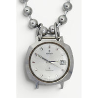 Vintage 1960's Stellaris Silver Watch Face Necklace Custom Made Limited Edition