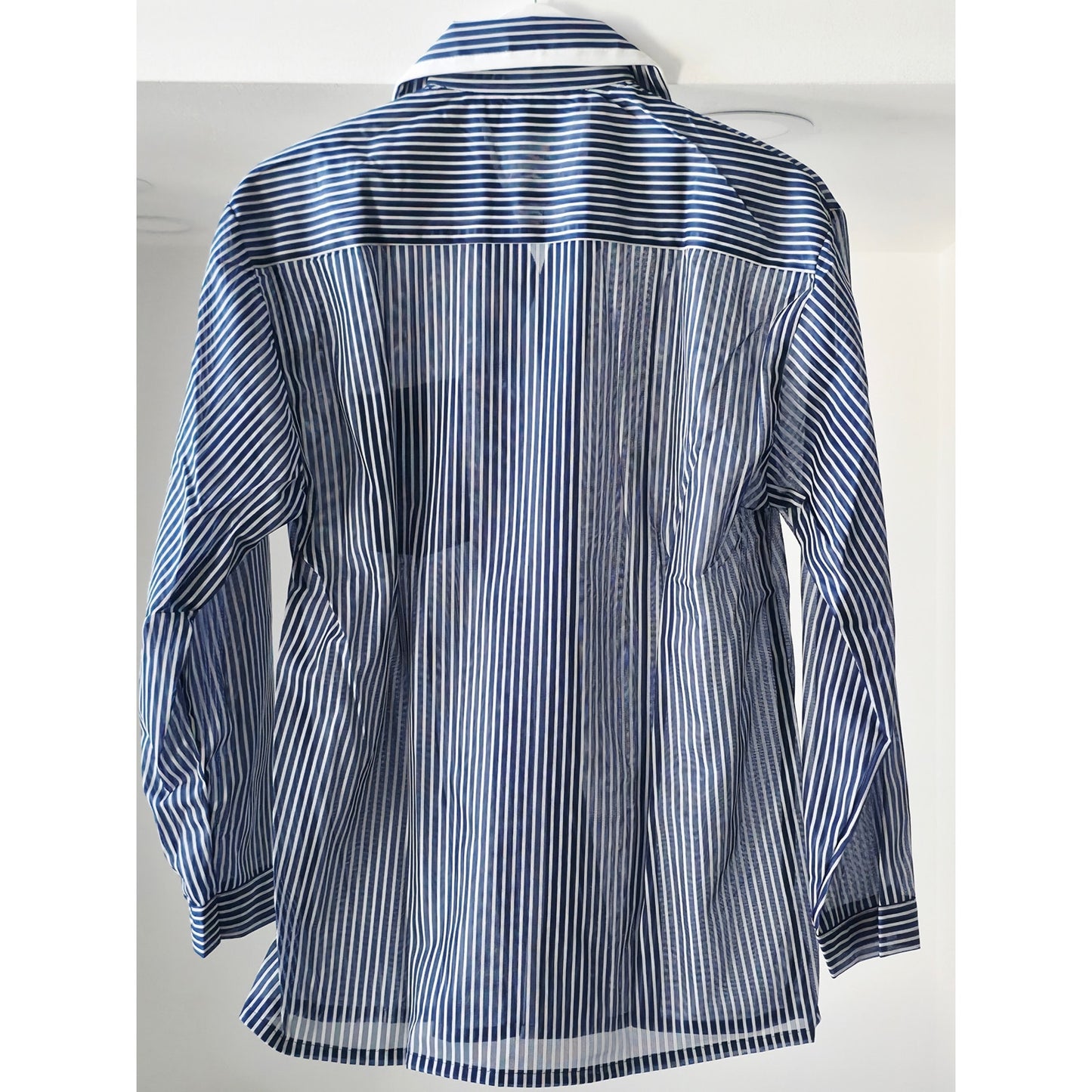 VINTAGE *NEW* 1970's Masterbuilt Men's Blue Striped Pajama Set Size S