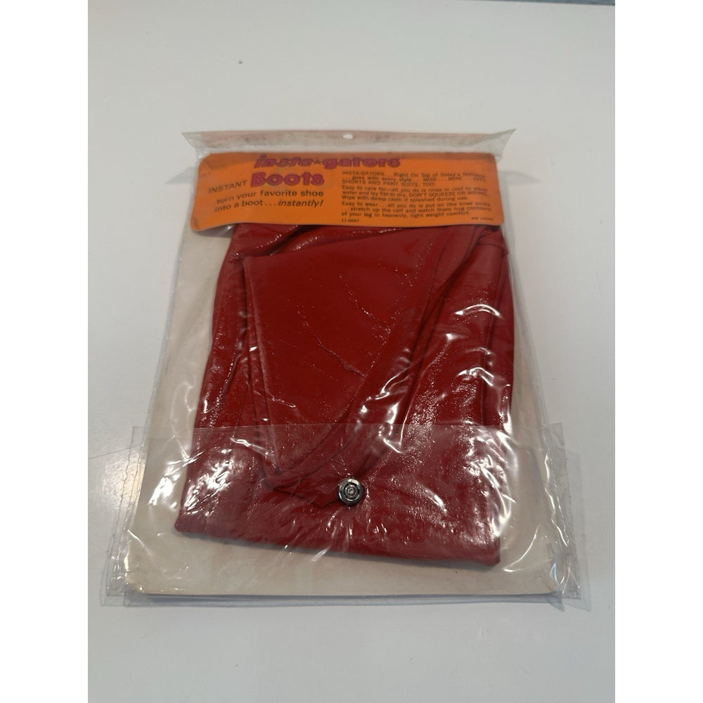 VINTAGE *NEW* Instagators Instant Boots - Stockings - Red Sz 8.5-11 Packaged Novelty Product Only
