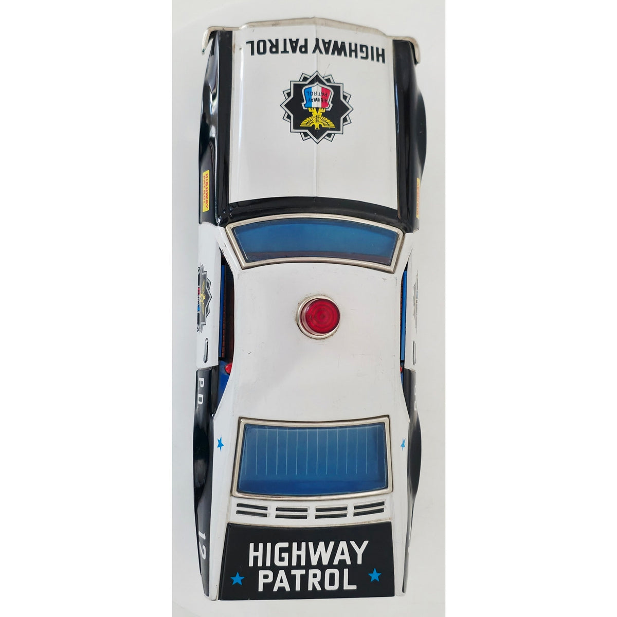 VINTAGE *PRISTINE* 1970's Highway Patrol P.D. 12 Police Battery Operated Toy Car