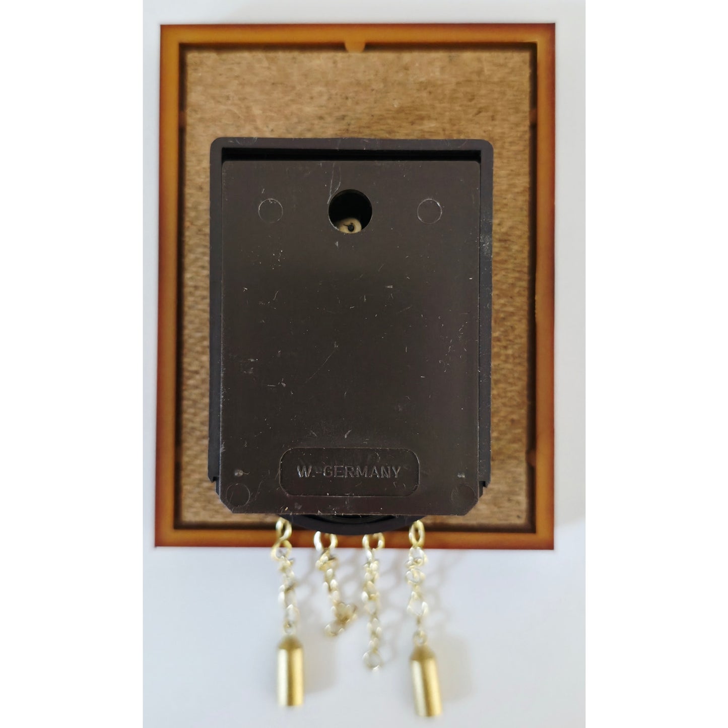 VINTAGE *NEW* 1960's Hummel Mini Hanging Clock with Chimes West Germany