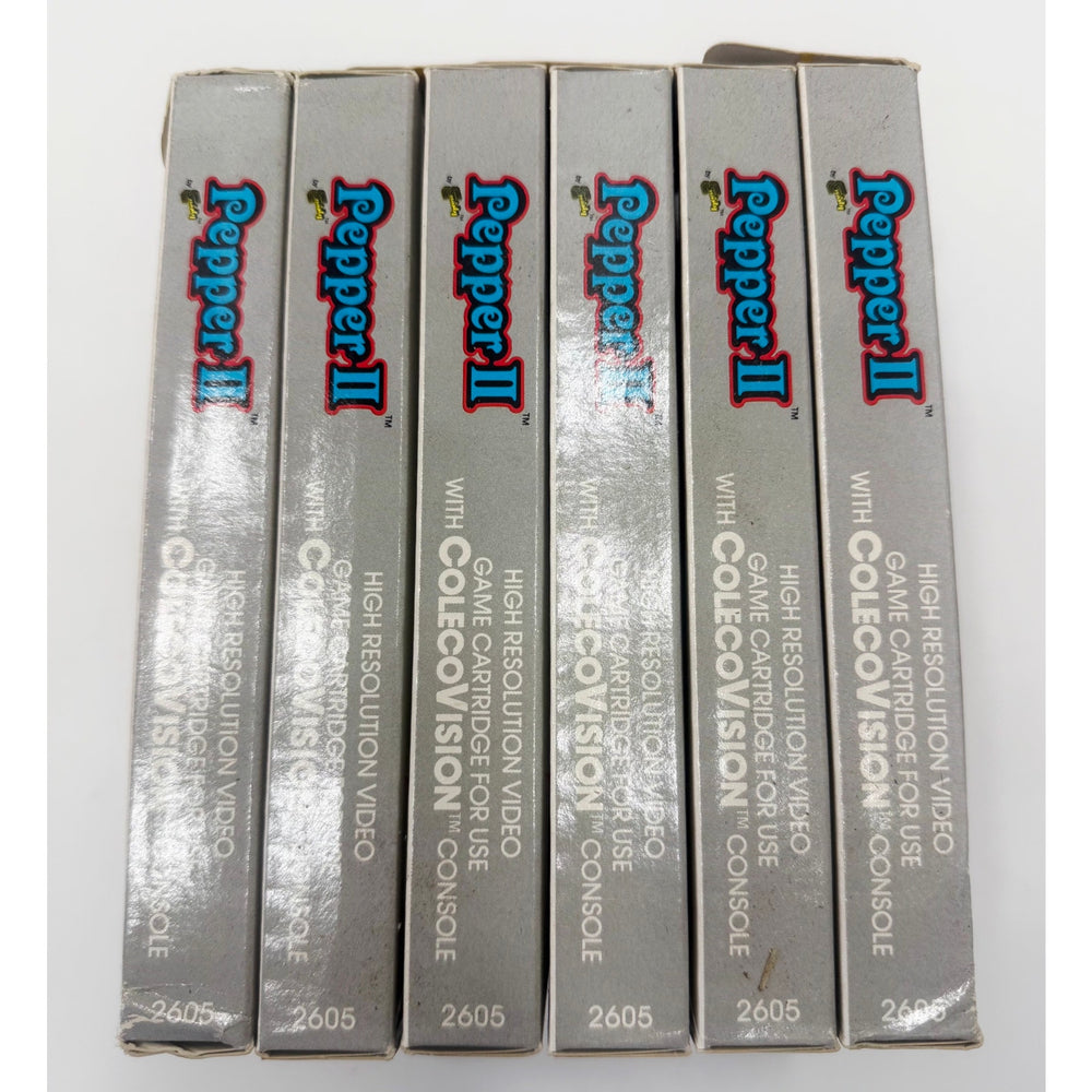 ColecoVision 1983 Pepper II Game NOS Original Set Sealed Damaged Stuck
