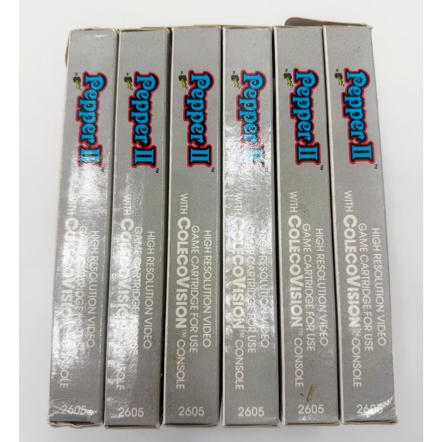 ColecoVision 1983 Pepper II Game NOS Original Set Sealed Damaged Stuck