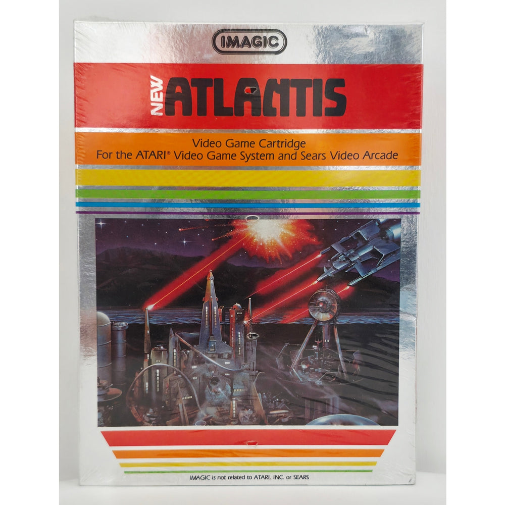 Atari 1982 Atlantis Video Game NOS Shrink Wrapped Unsold Dealer Stock