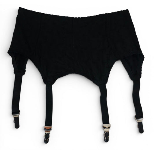 VINTAGE *NEW* 1950's Women's Black Girdle with Garters Size S USA
