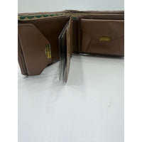 VINTAGE *NEW* 1970's Bi-Fold Coin, Photo and Cash Brown Pattern Wallet