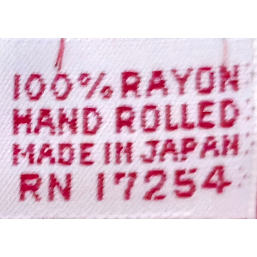 VINTAGE *NEW* 1950's "Juarez" Hand-Rolled Scarf 31" x "31" Red Japan