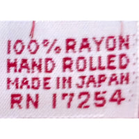 VINTAGE *NEW* 1950's "Juarez" Hand-Rolled Scarf 31" x "31" Red Japan