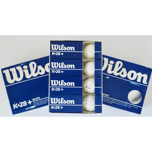 VINTAGE *NEW* 1970's Wilson K 28+ Surlyn Covered Golf Balls Set of 12 USA