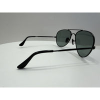 VINTAGE *NEW* 1970's Aviator Black Metal Frame with Smoke Gray Lens Sunglasses