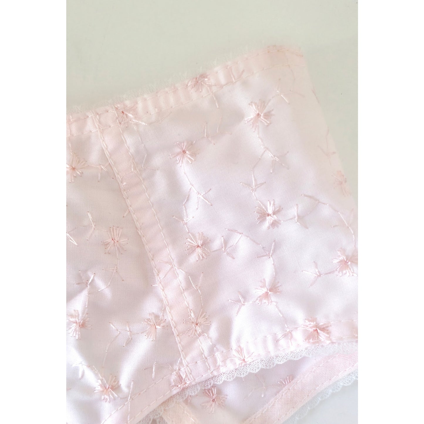 VINTAGE *NEW* 1960's Women's Light Pink Garter Belt w/Flowers Size S