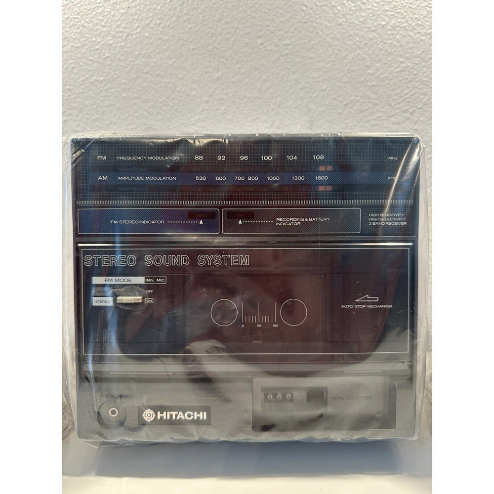 VINTAGE *NEW* 1980 Hitachi TRK-930H Speakers Cassette AM/FM Stereo