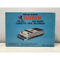 VINTAGE *NEW* Robin Solid State MC-601R AM Radio Cassette Recorder AC?DC Mic