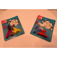 VINTAGE *NEW* 1984 Little Miss Goody 1810 Me & My Ponytailers Hair Clips 2 Packs