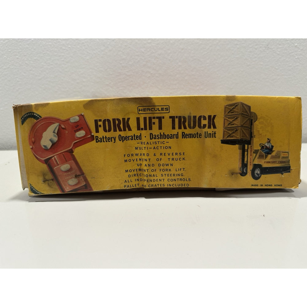 VINTAGE 1970's Hercules Remote Control Battery Fork Lift Truck Toy