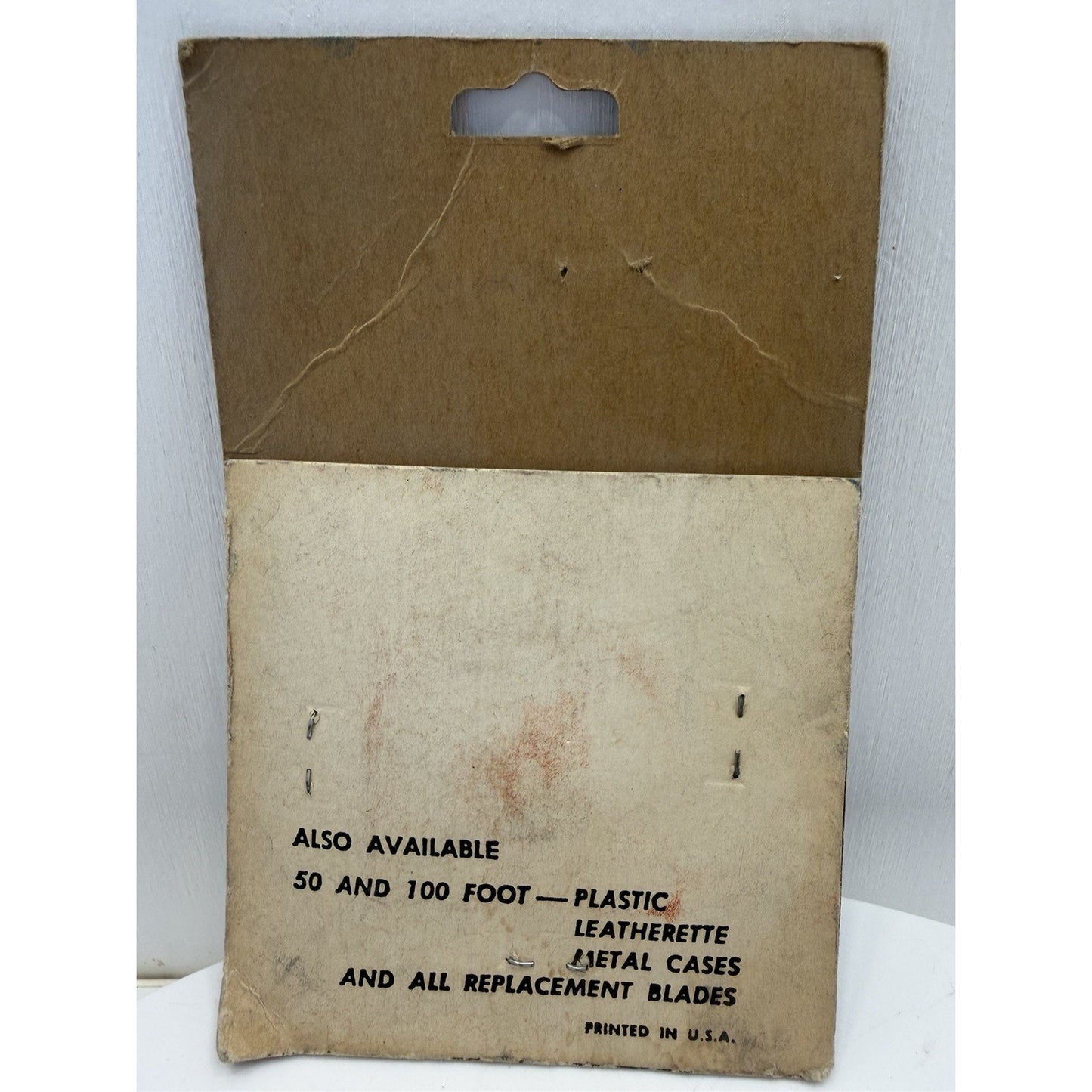 VINTAGE *NEW* 1960's Kent 10ft Inches/Feet White Enameled Measure Tape