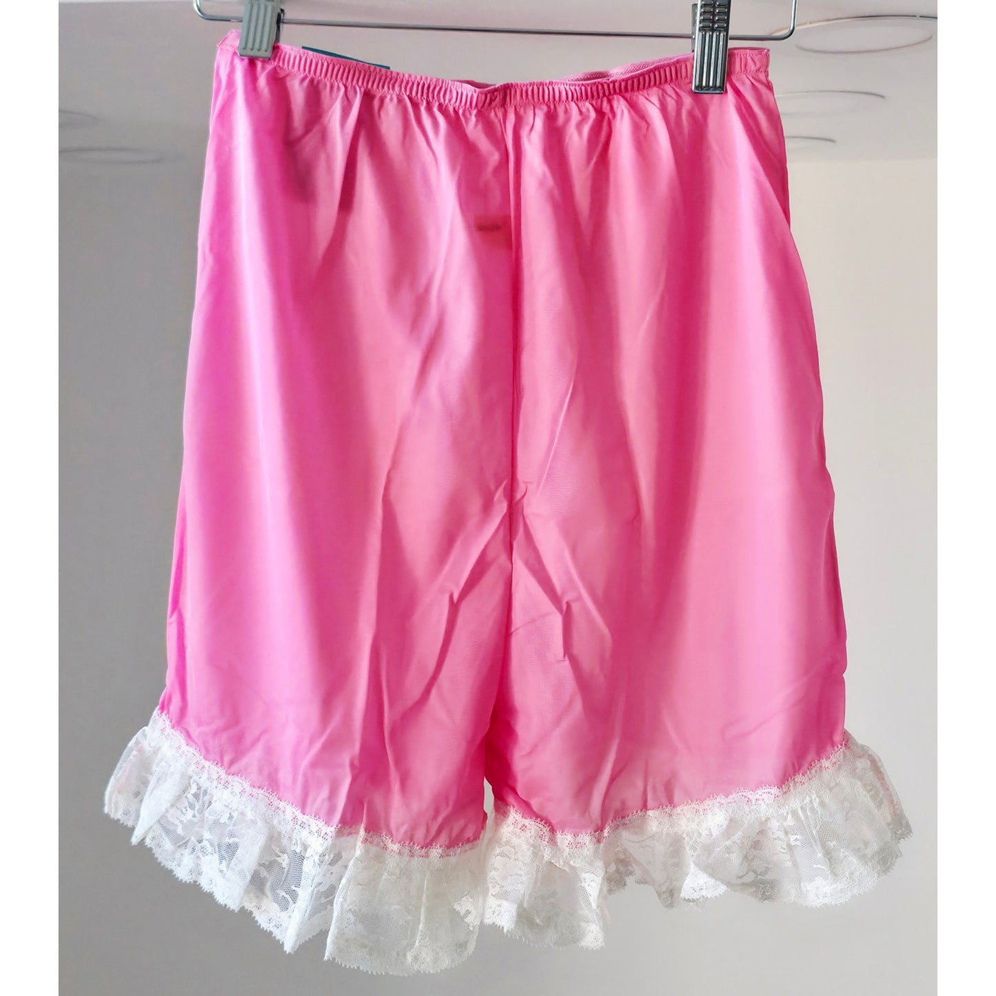 VINTAGE *NEW* 1960's Kayser Women's Pink w/White Lace Bloomers Panties Size S