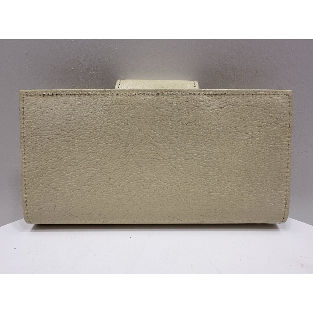 VINTAGE *NEW* 1970's Cream Leather - Check, Change, Credit Card, ID Wallet
