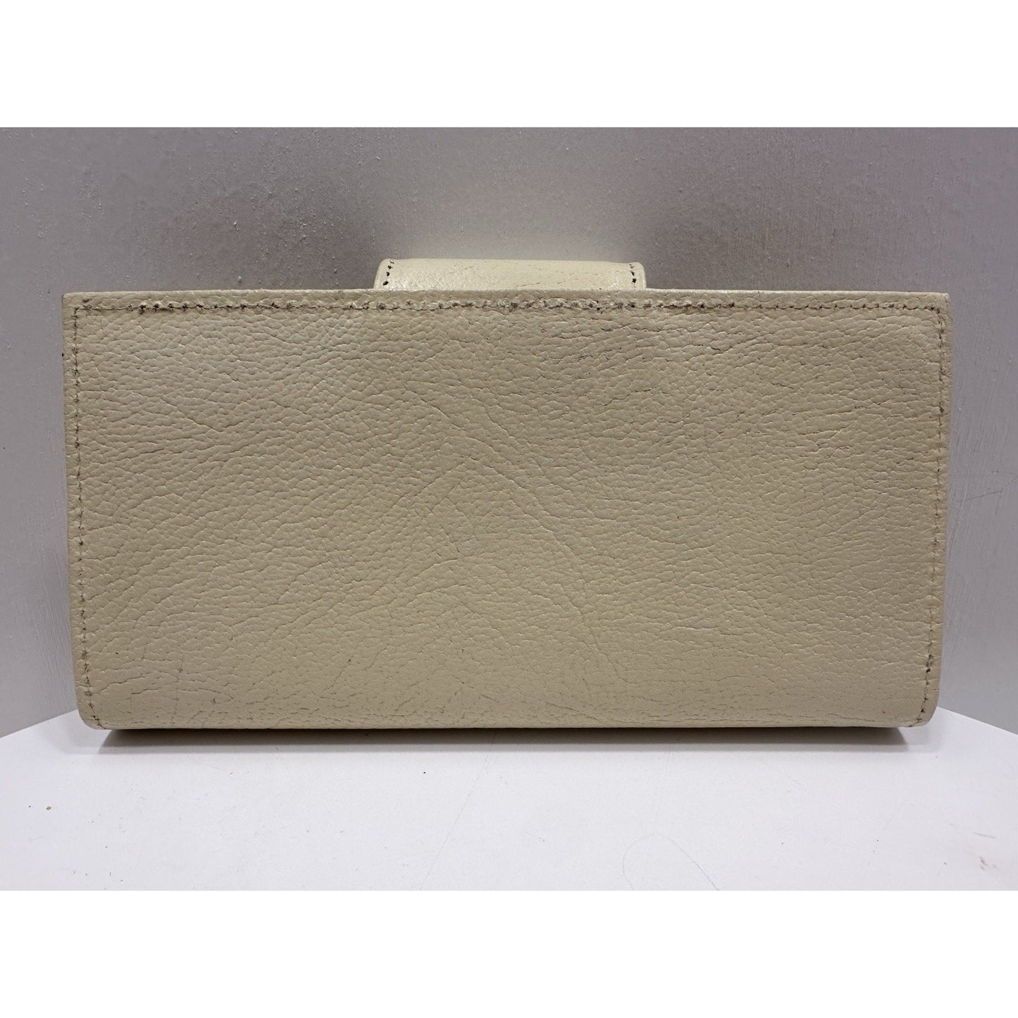 VINTAGE *NEW* 1970's Cream Leather - Check, Change, Credit Card, ID Wallet