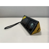 VINTAGE 1970's Pristine JVC 8000 Triangular Shaped Portable AM Radio-Yellow/Black
