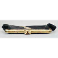 VINTAGE *NEW* 1960's Black with Gold Design Change Purse