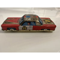 VINTAGE *NEW* 1950's Large Toy Metal Police, Fire Chief, Race Car Japan