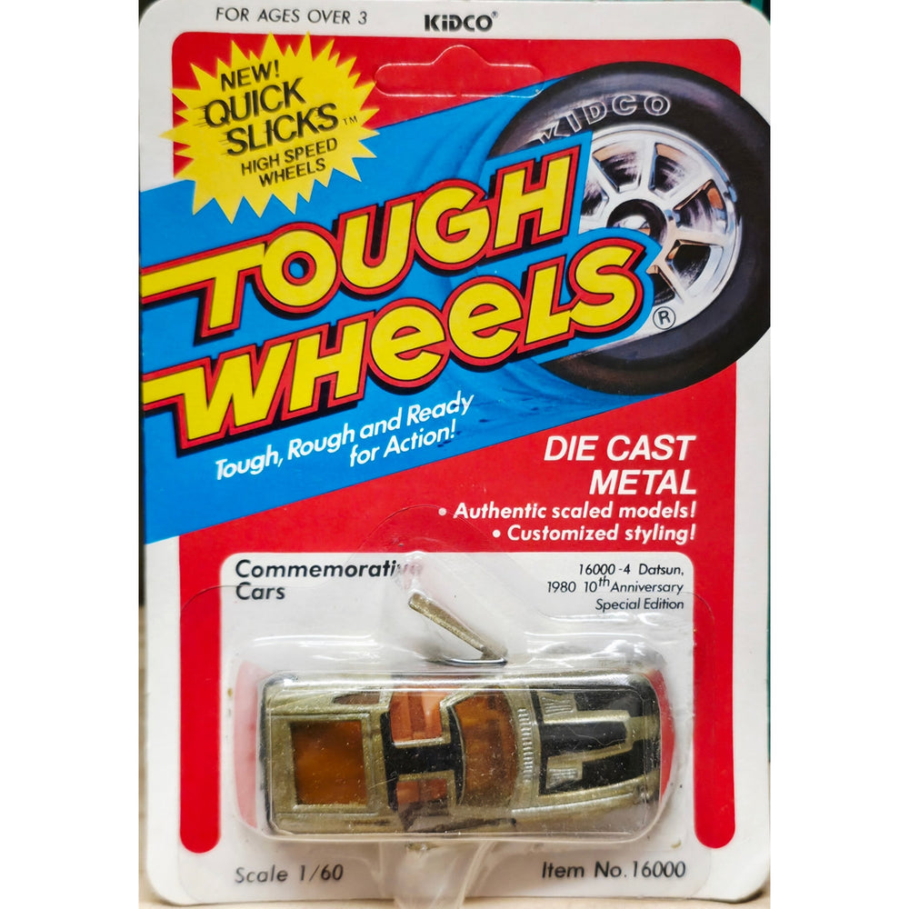 VINTAGE *NEW* 1981 Kidco Tough Wheels Silver Datsun 10th Anniversary Special Edition Scale Model Die-Cast Toy Car