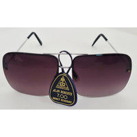 VINTAGE *NEW* 1970's Cobra Glam Unisex Sunglasses Silver Frame with Purple Lens