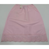 VINTAGE *NEW* 1960's Kayser Women's Light Pink with Lace Trim Slip Skirt Size S