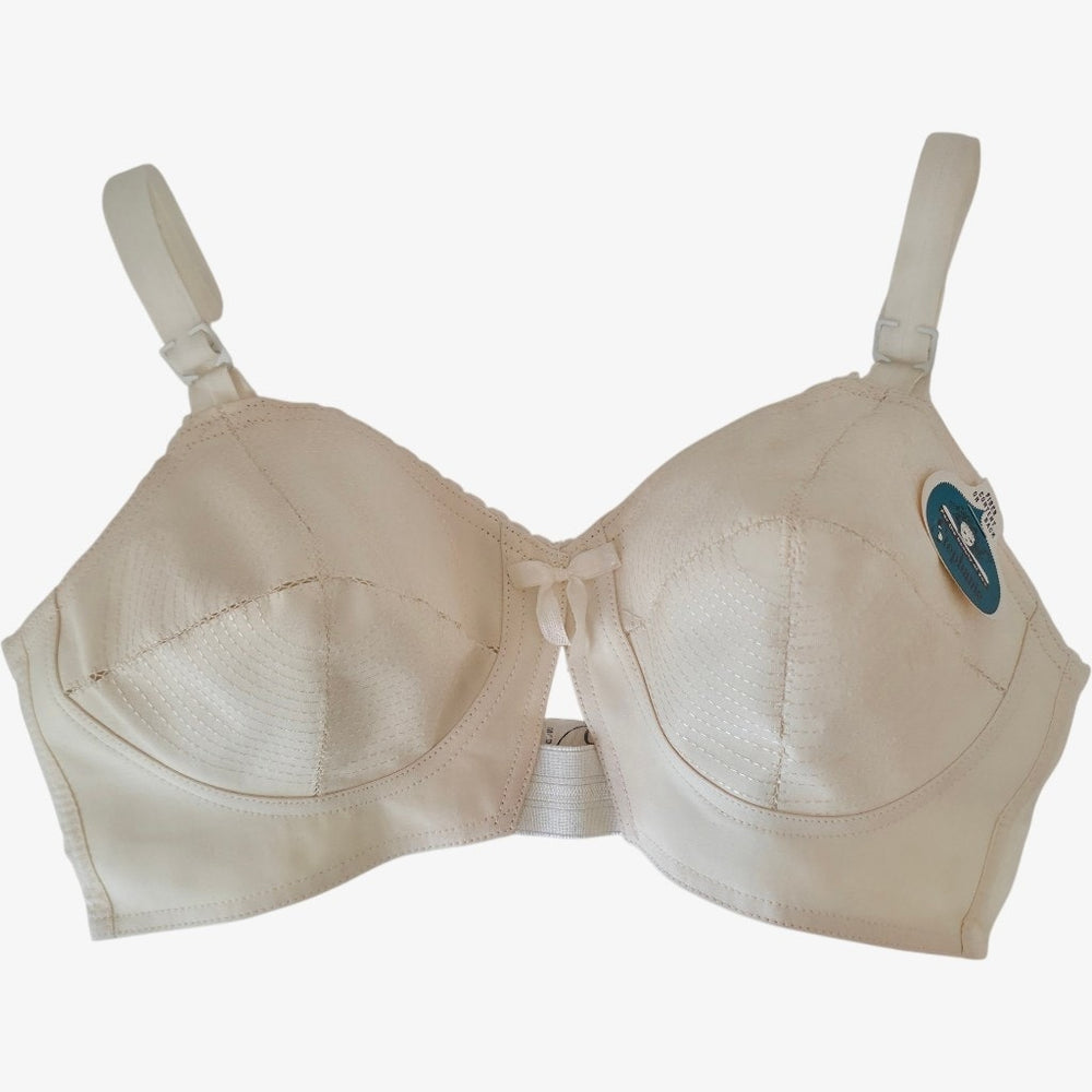 VINTAGE *NEW* 1960's Stephanie Women's Cream Bullet Bra Size 32C