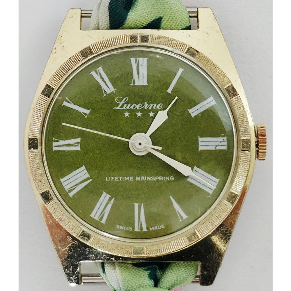 "Frozen In Time" 1960's Vintage Watch Face w/ Silk/Satin Tie Bracelet