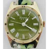 "Frozen In Time" 1960's Vintage Watch Face w/ Silk/Satin Tie Bracelet