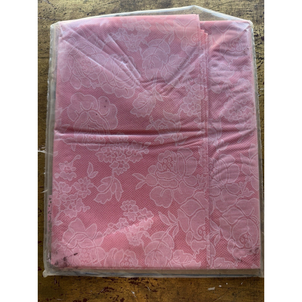 VINTAGE *NEW* 1960's Heavyweight Plastic 52" X 52" Tablecloth USA