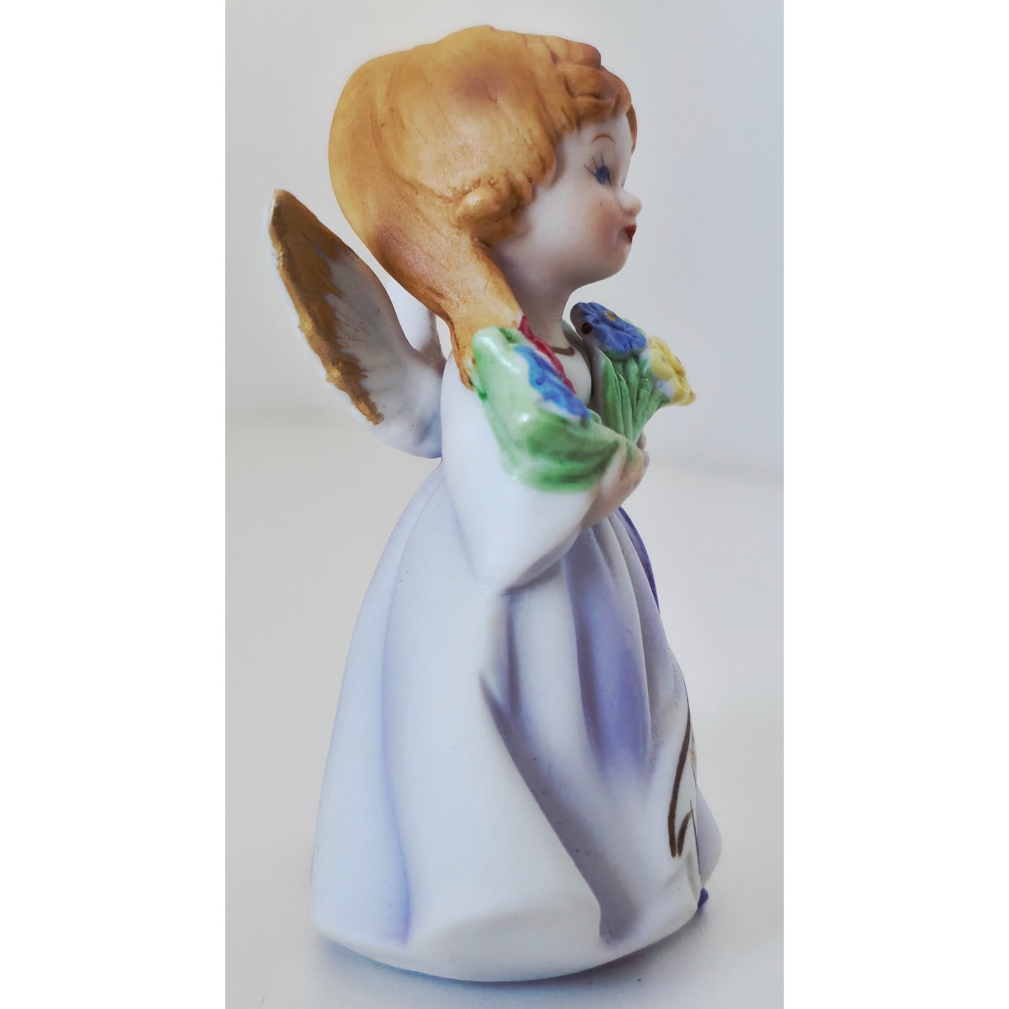 VINTAGE *NEW* 1960's March Girl Birthday Angel Figurine Porcelain 7C-42